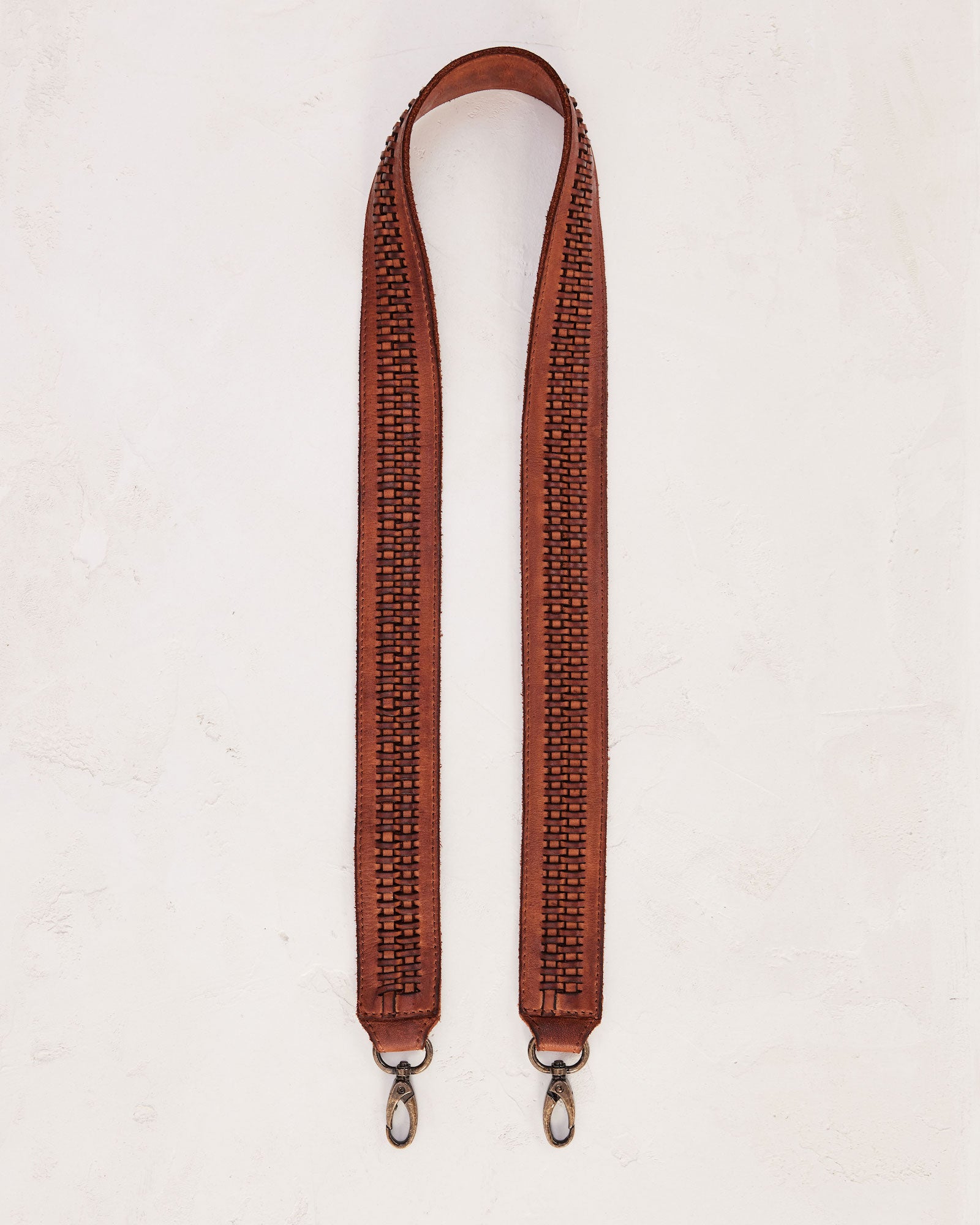 Braided Strap - Long Cognac