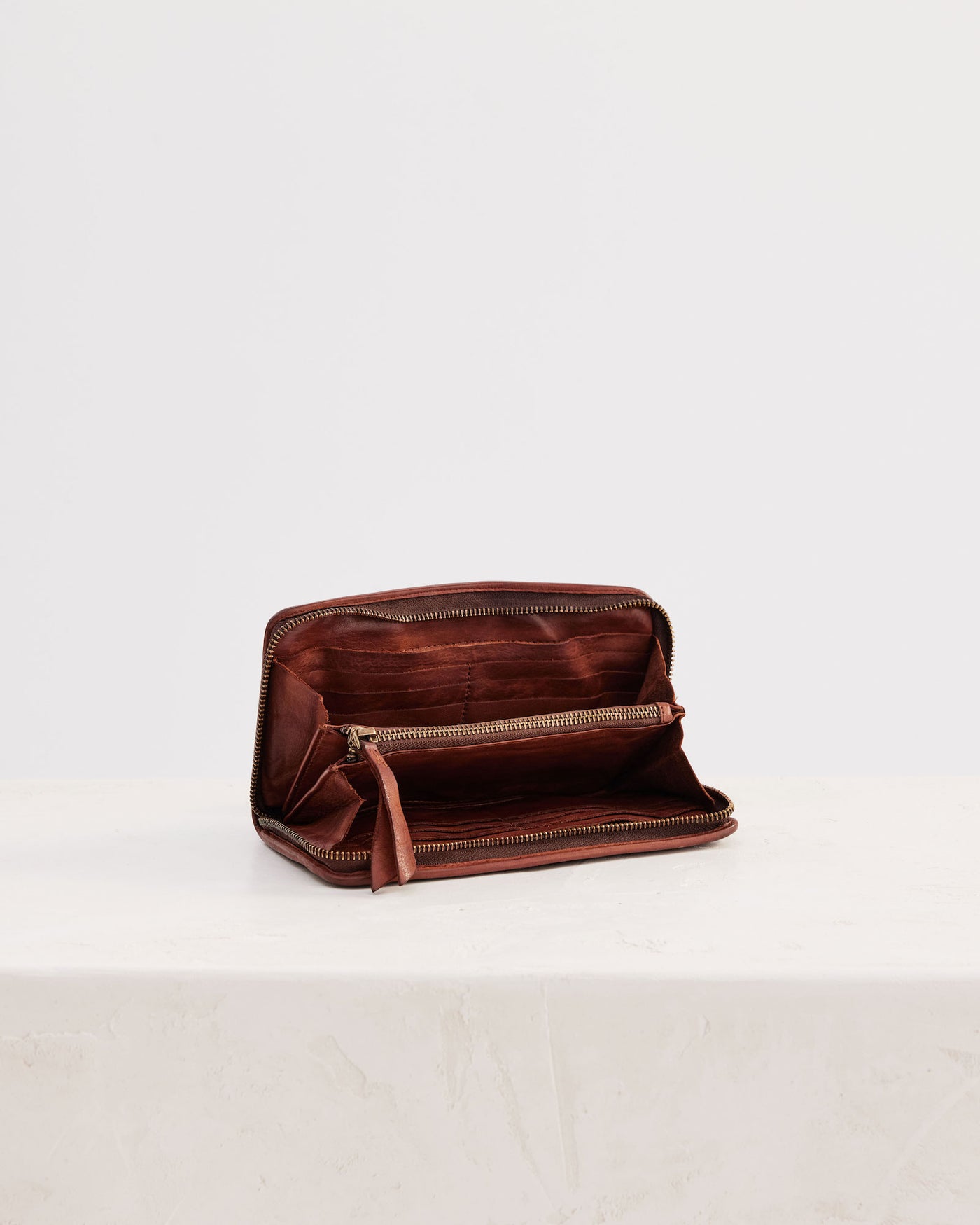 Braid Wallet Cognac