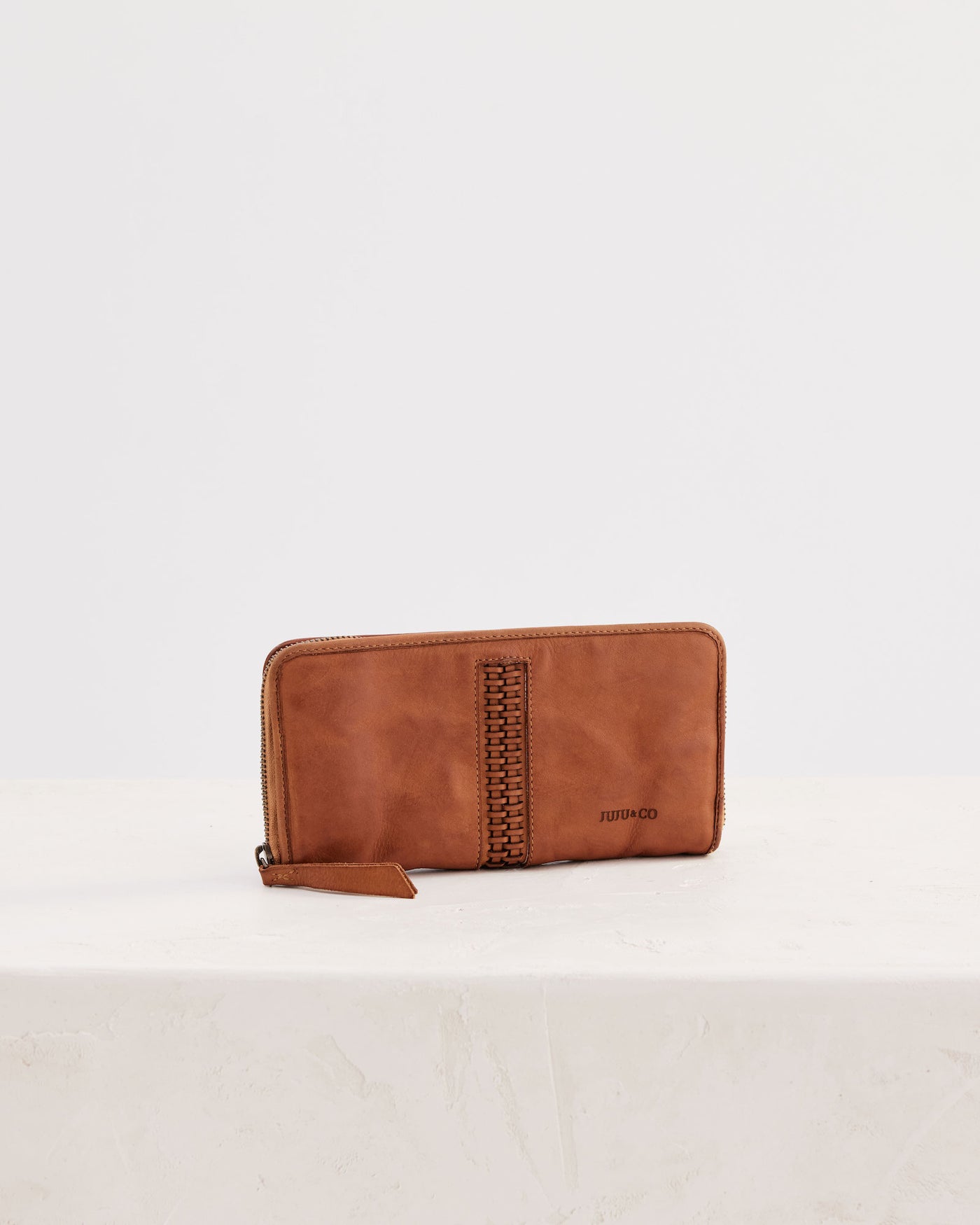 Braid Wallet Tan