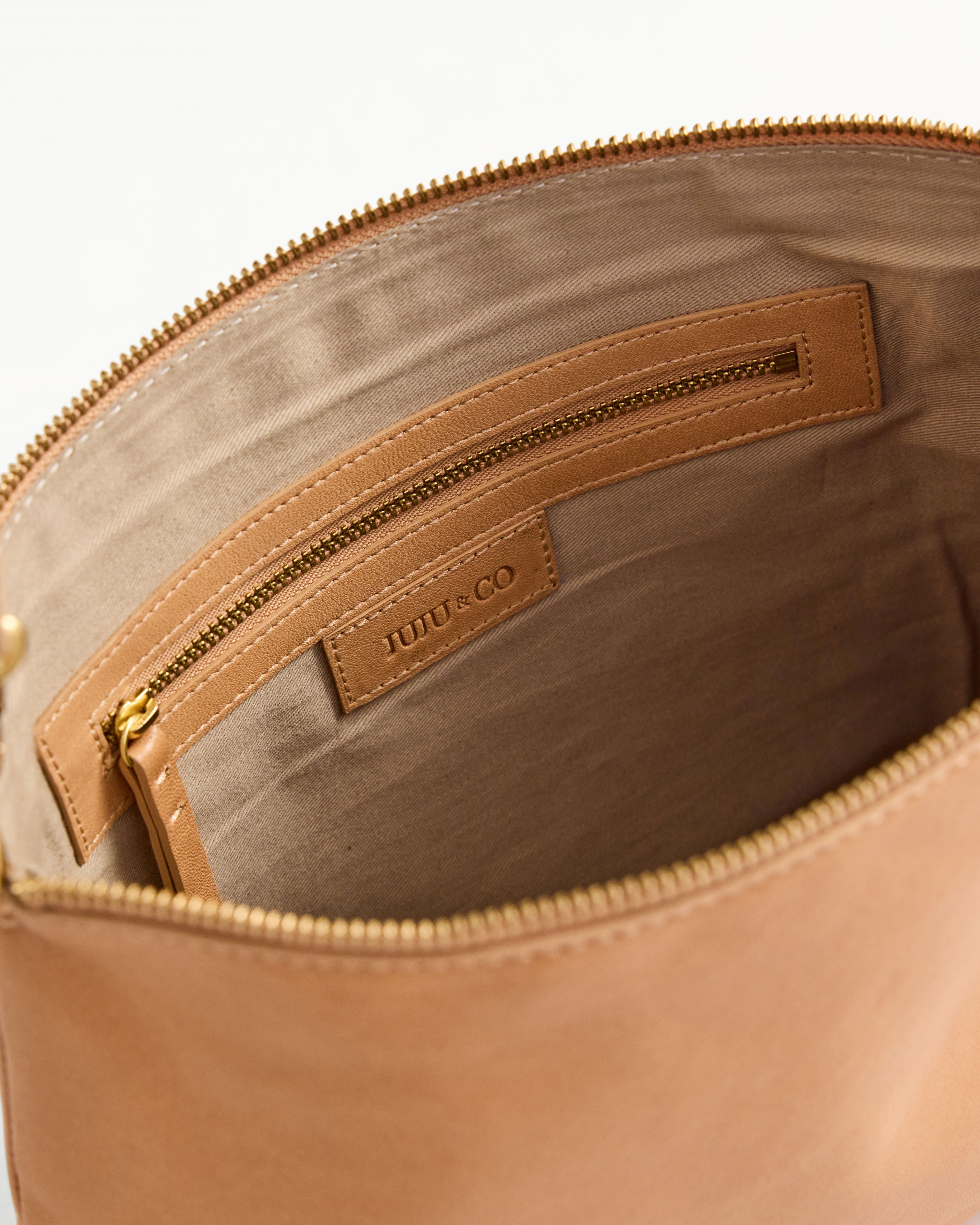 Augusta Crossbody Tan