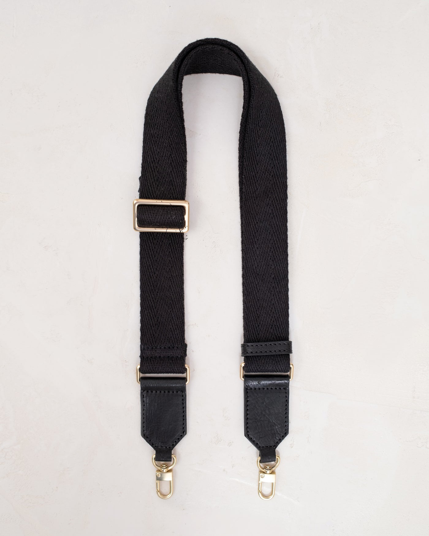 Tumbled Webbing Strap Black