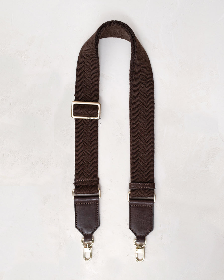 Tumbled Webbing Strap Chocolate