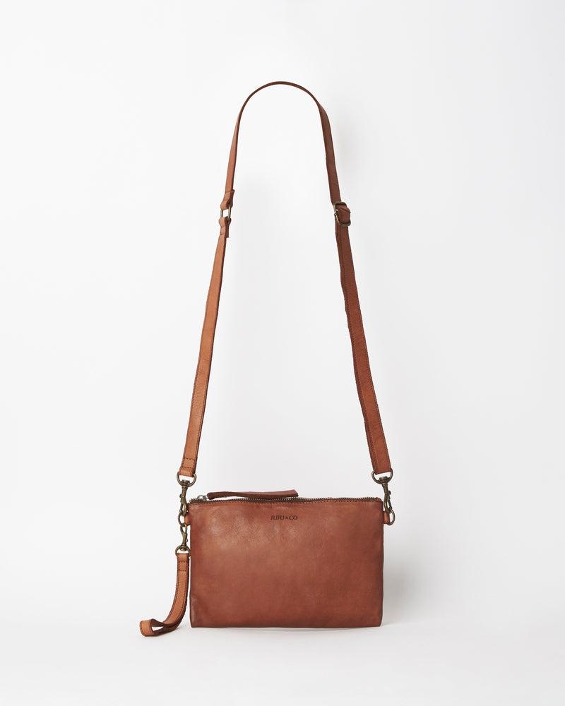 Cognac color crossbody bag hotsell