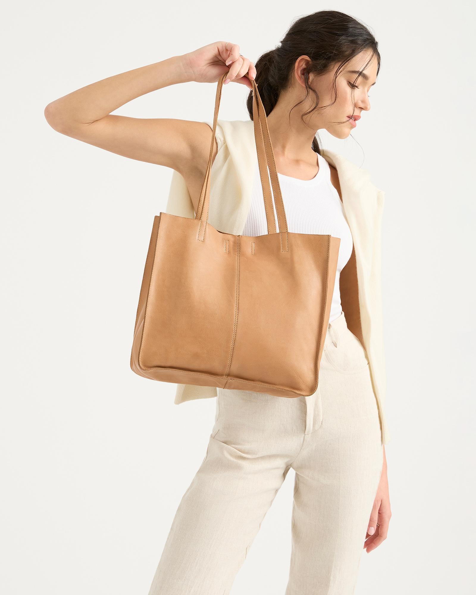 Buy The Baby Unlined Tote In Tan JUJU CO JUJU CO