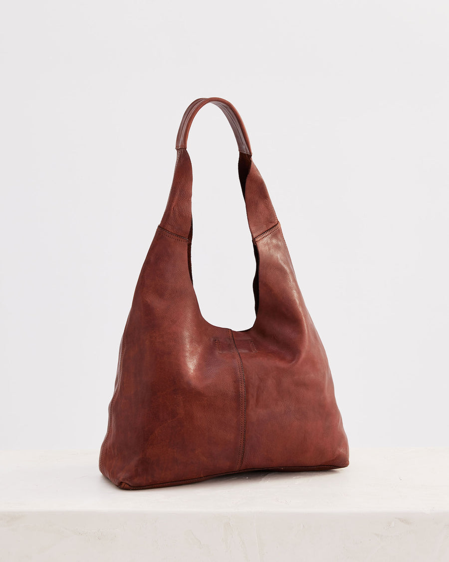 Unlined Slouchy Cognac