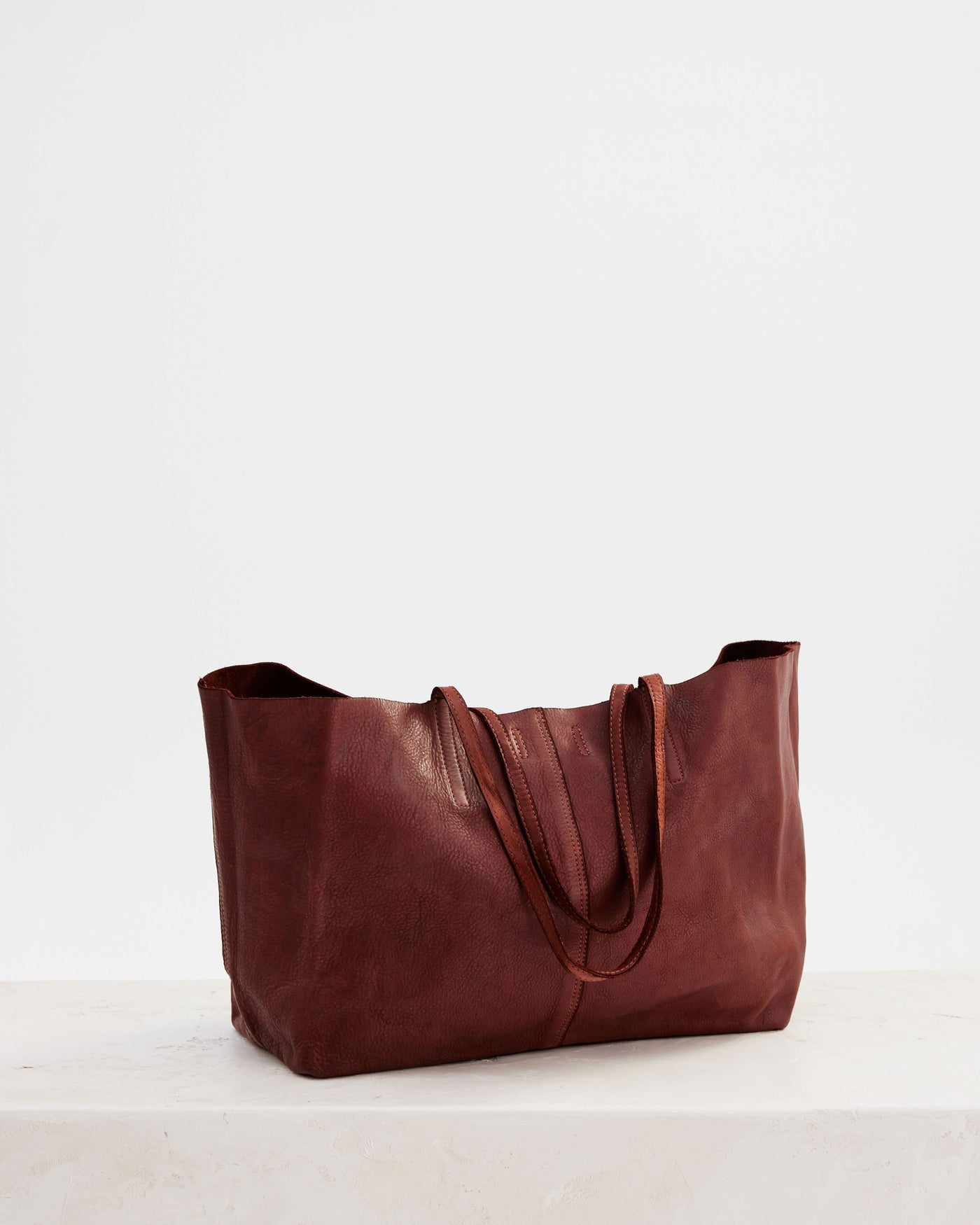 Unlined Tote Cognac