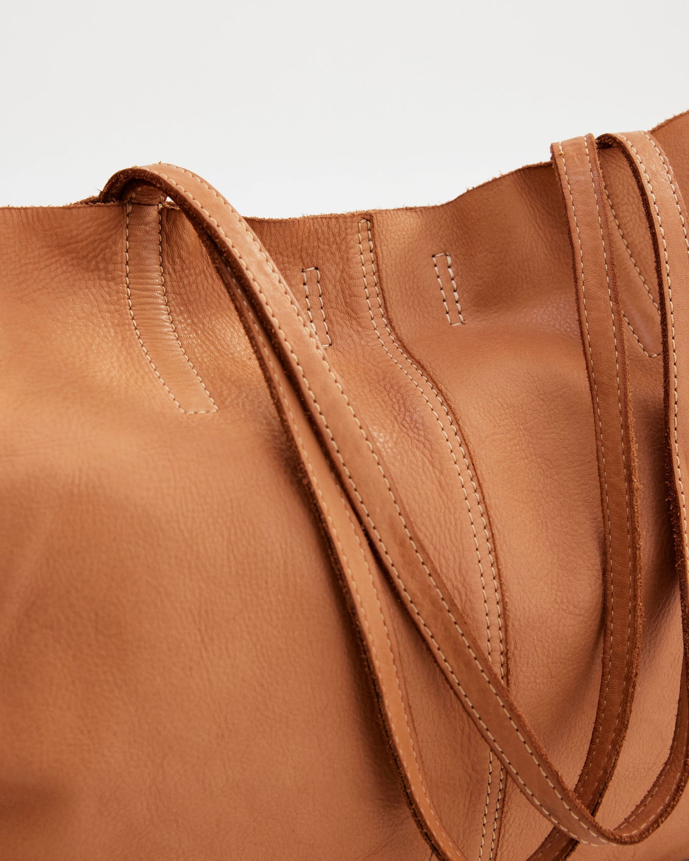 Unlined Tote Tan