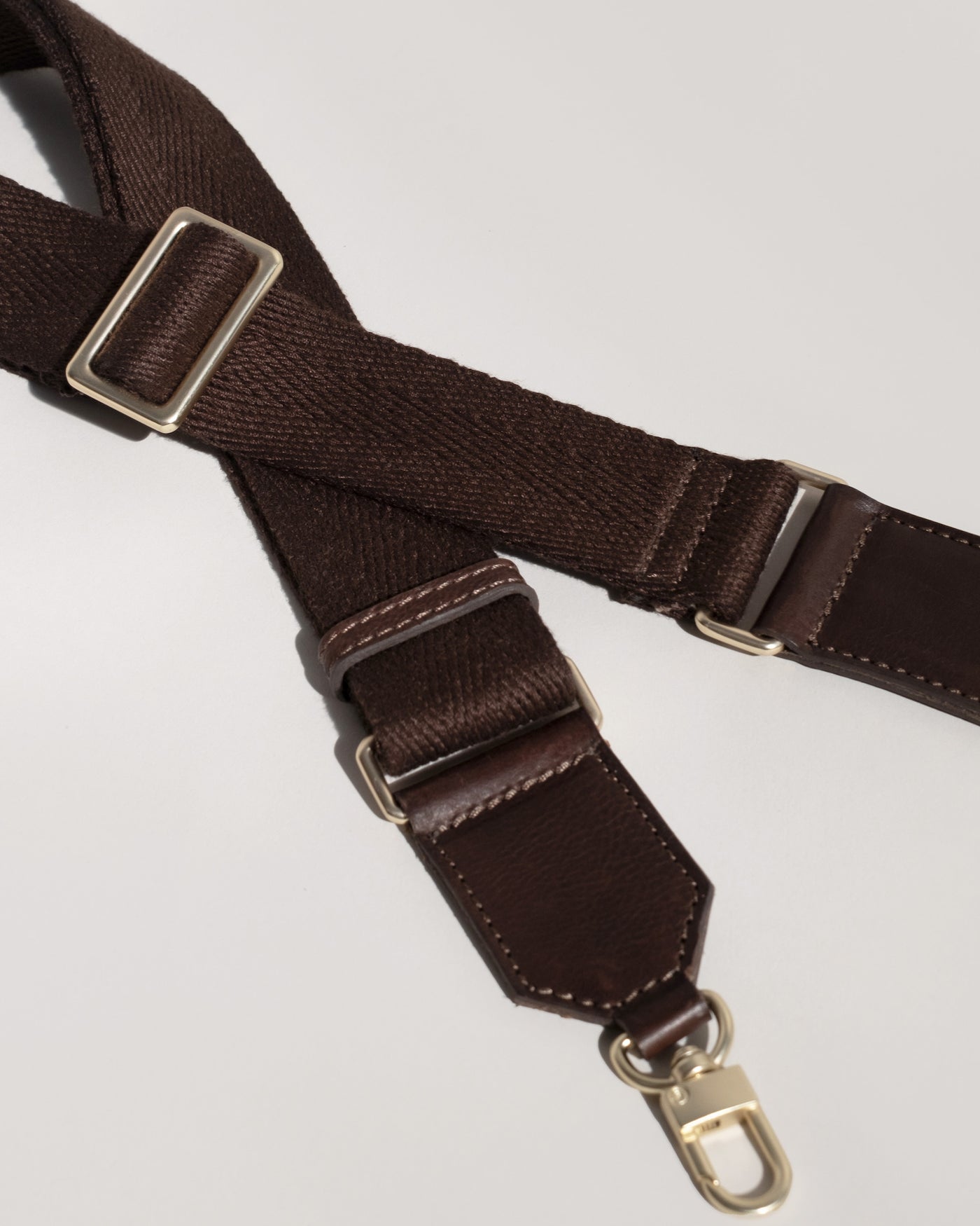 Tumbled Webbing Strap Chocolate