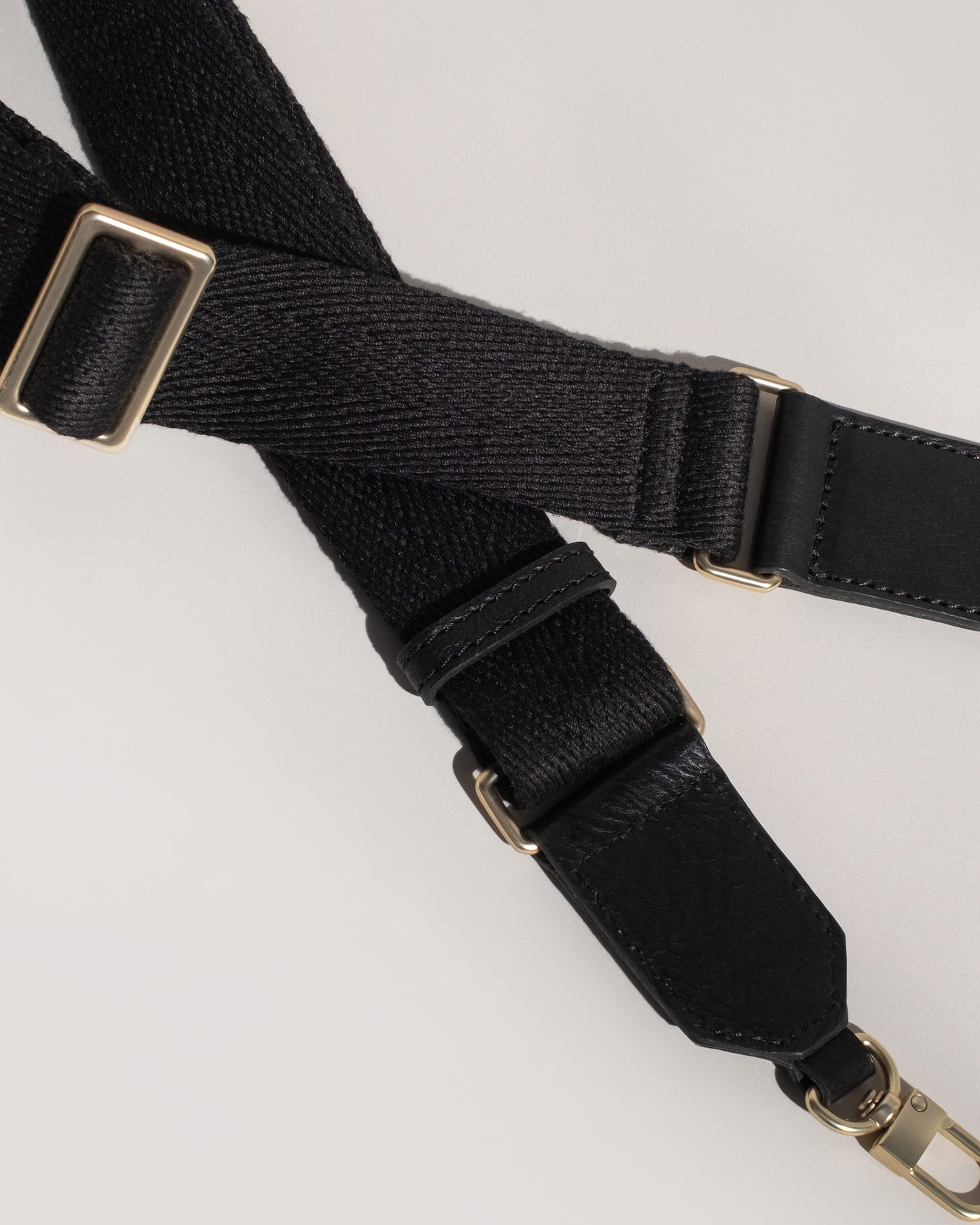 Tumbled Webbing Strap Black